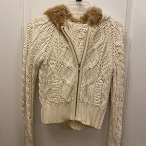 Limited Too zipped sweater with hood. Sz 14